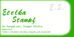 etelka stampf business card